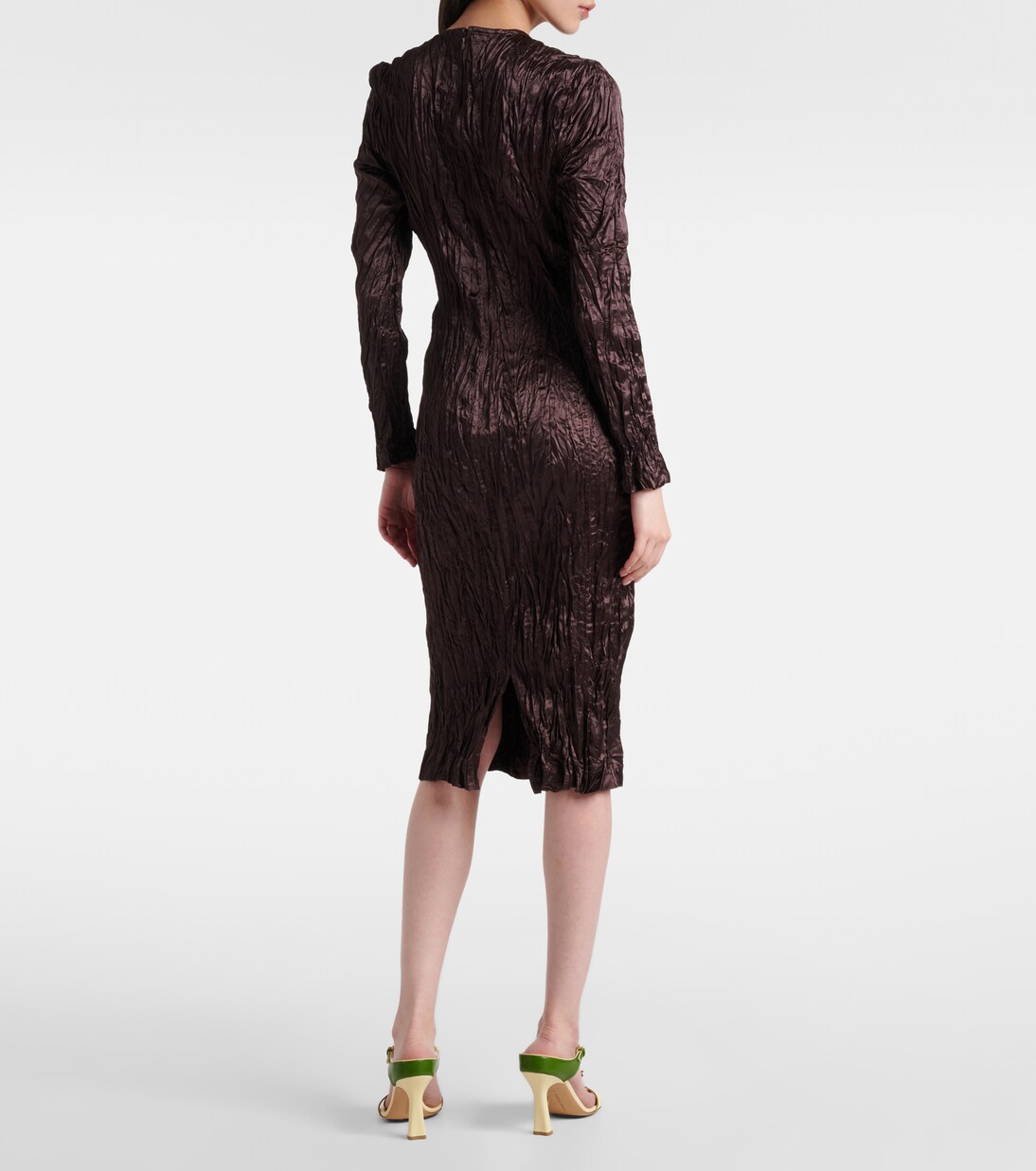 Satin midi dress | Bottega Veneta