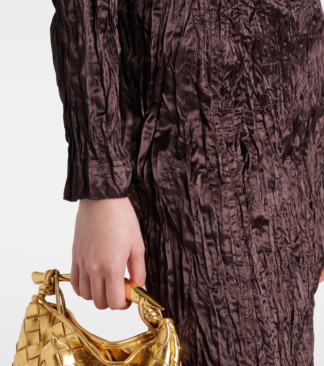 Satin midi dress | Bottega Veneta