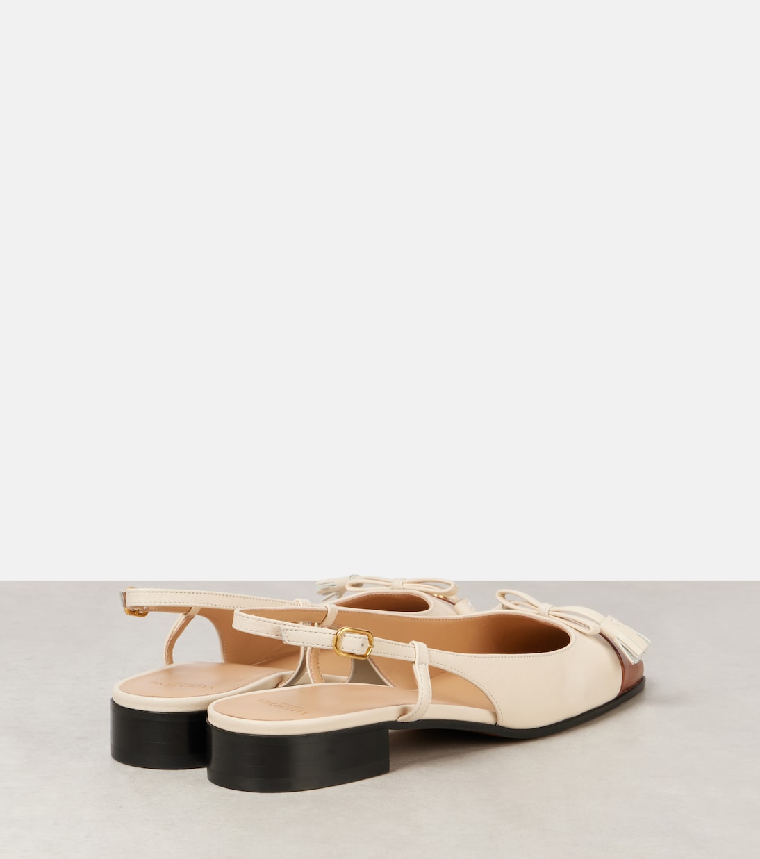 Slingback-Ballerinas Valet Du Roi aus Leder | Valentino Garavani