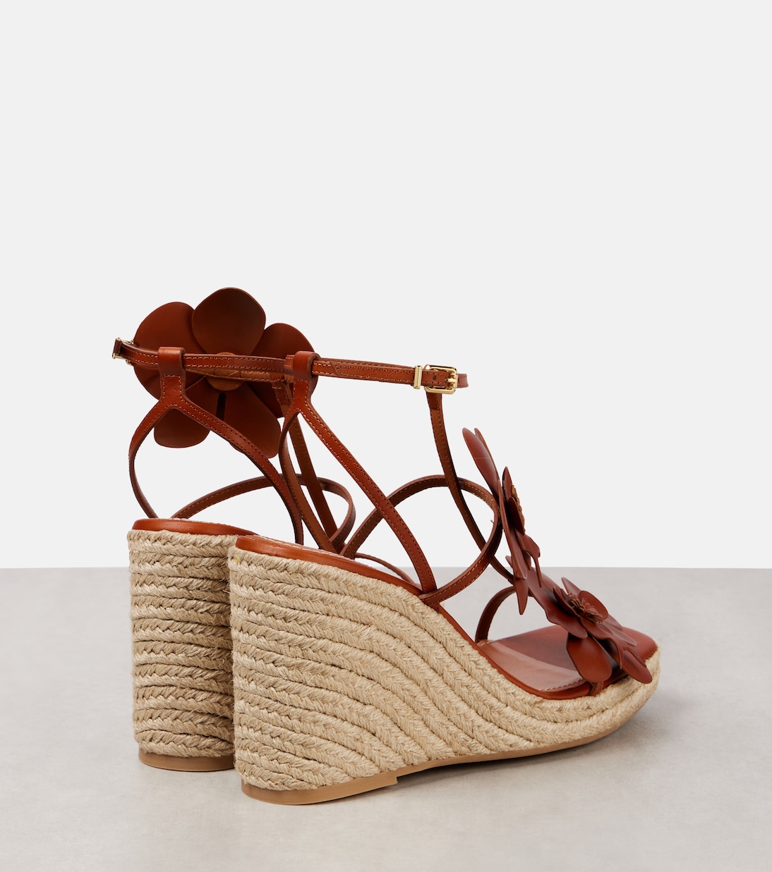 Orchid 110 leather wedge sandals | Zimmermann