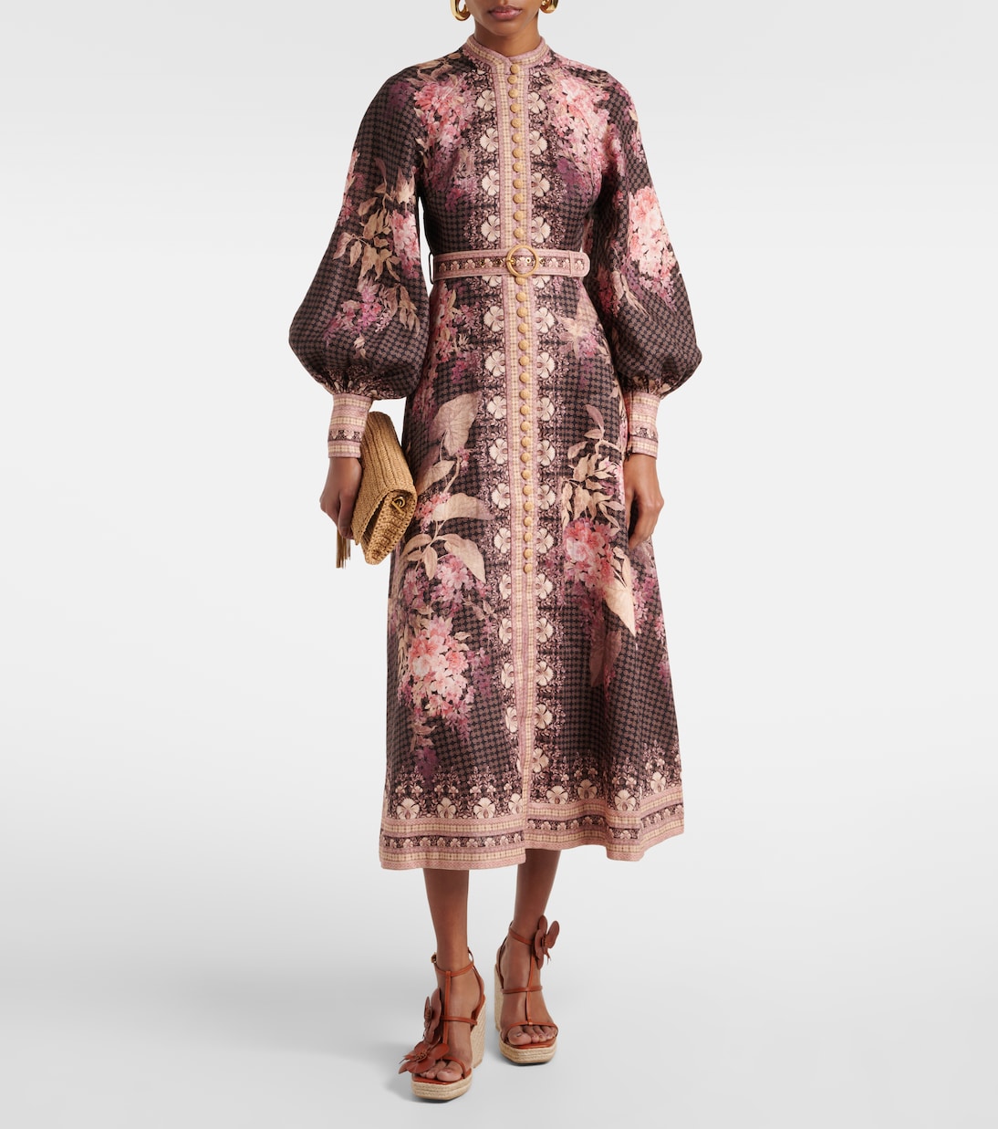 Orchid 110 leather wedge sandals | Zimmermann