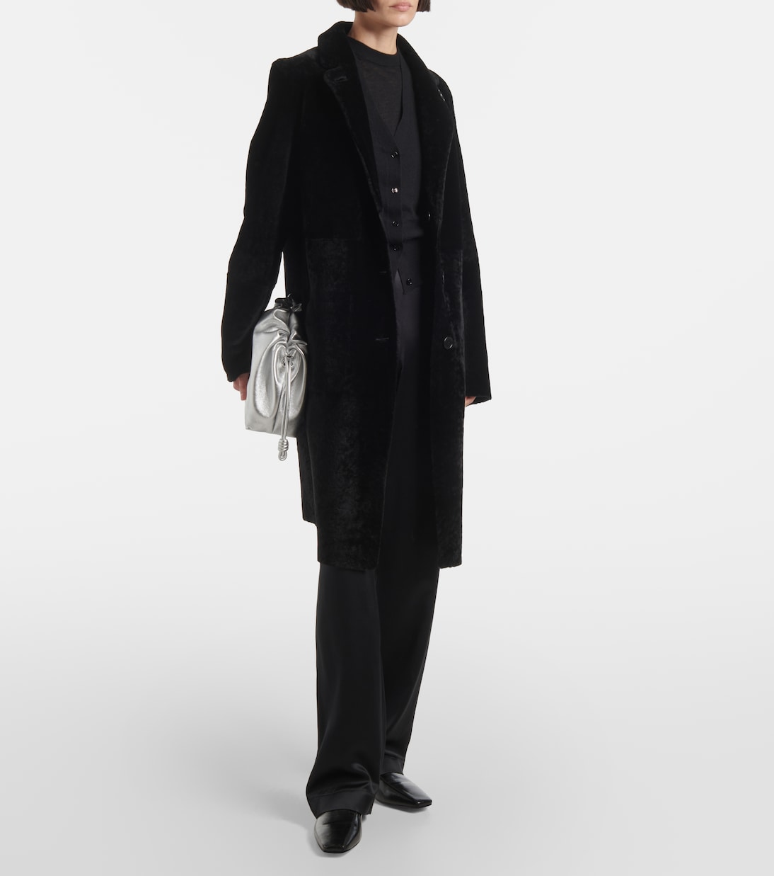 Pantaloni regular New Sahel in seta | Joseph