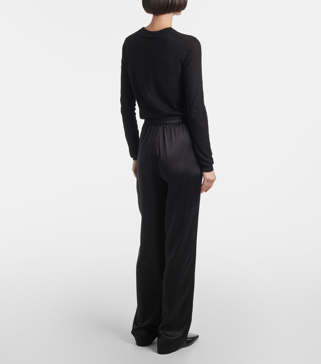 Pantaloni regular New Sahel in seta | Joseph