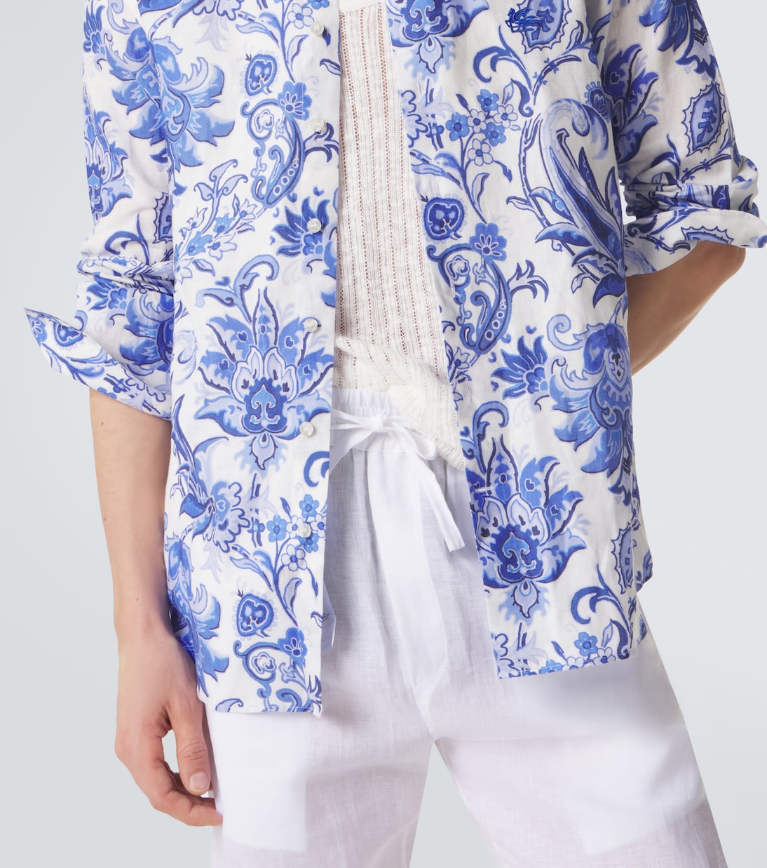 Roma paisley linen shirt | Etro