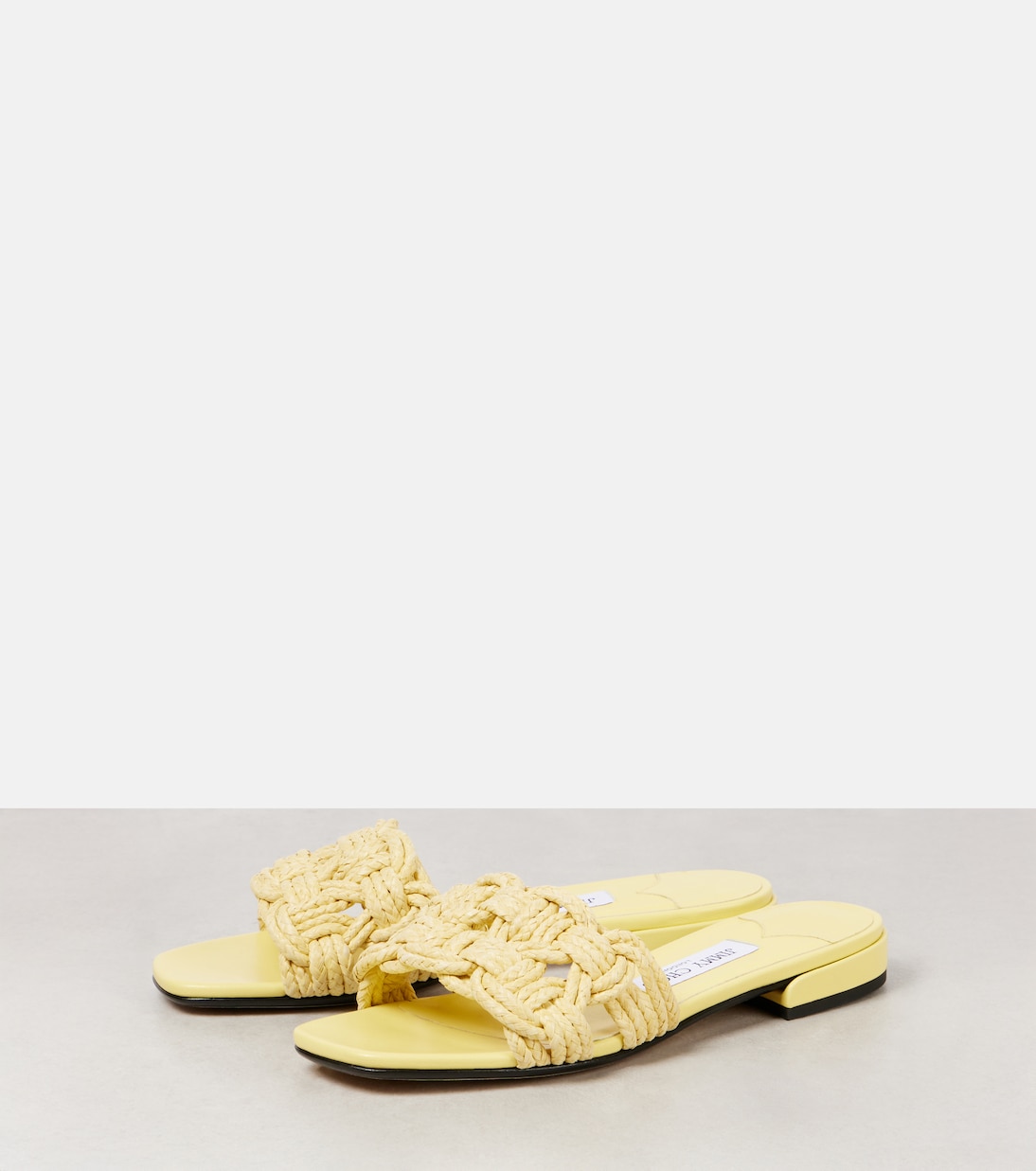 Pantoletten Chara aus Raffiabast | Jimmy Choo