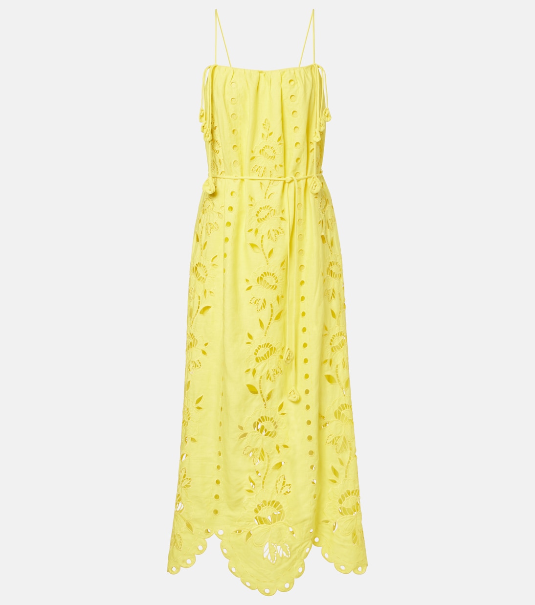 Maxikleid Richelieu aus einem Leinengemisch | Farm Rio