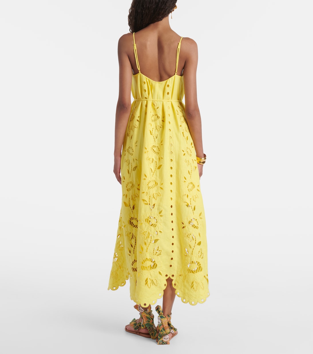 Maxikleid Richelieu aus einem Leinengemisch | Farm Rio