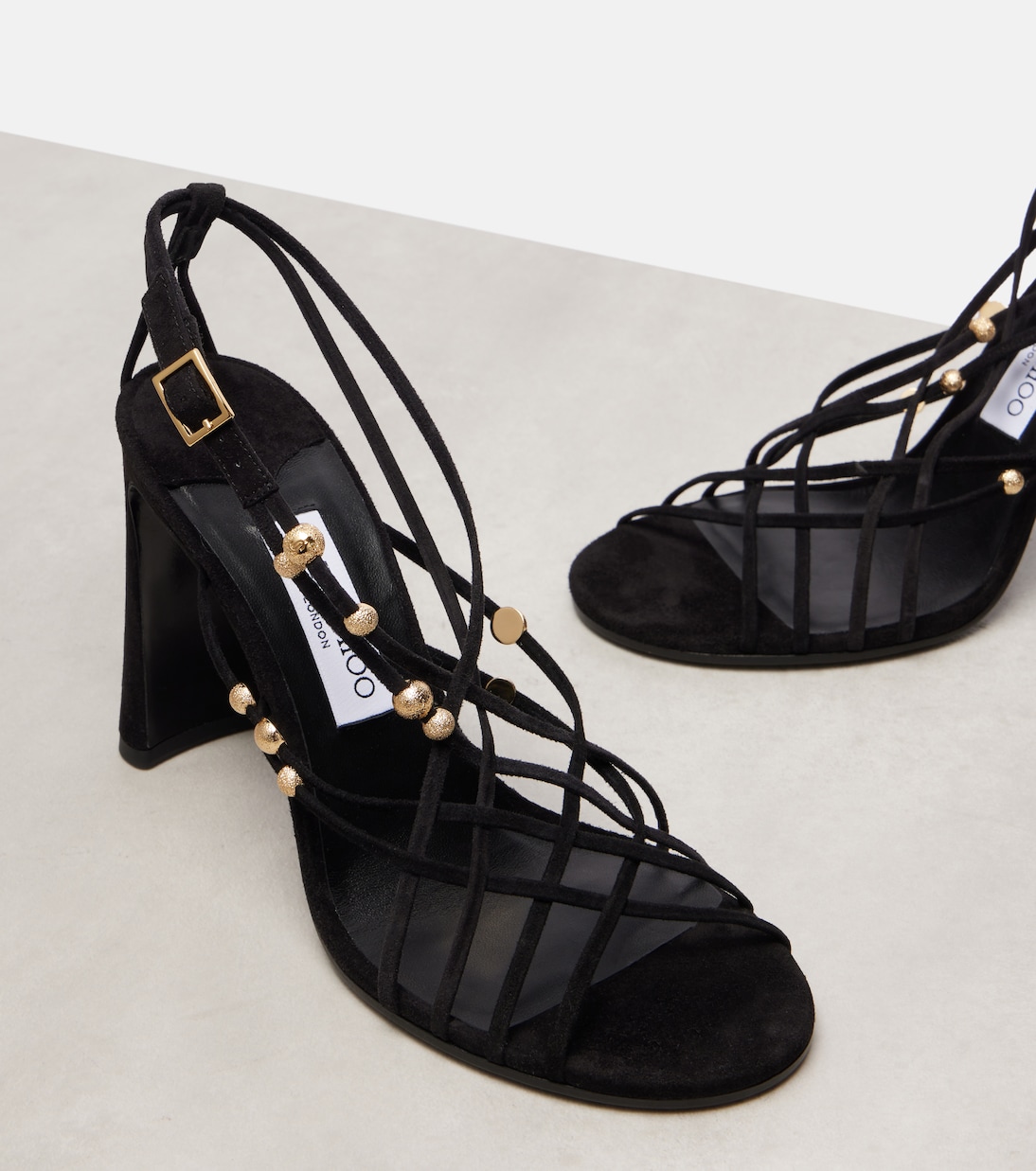 Verzierte Sandalen Felice 95 aus Veloursleder | Jimmy Choo