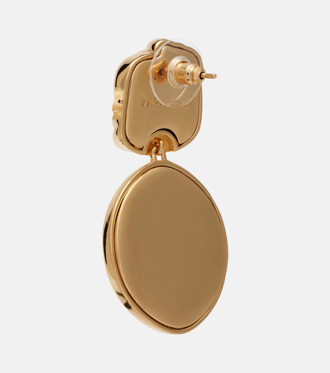 Crystal-embellished drop earrings | Self-Portrait