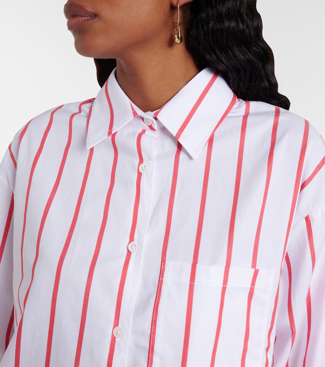 Lui striped cotton poplin shirt | The Frankie Shop