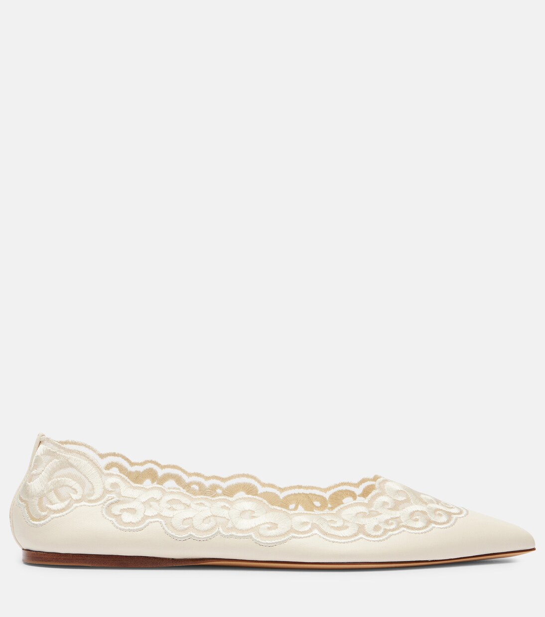 Bestickte Ballerinas Ziva aus Leder | Gabriela Hearst