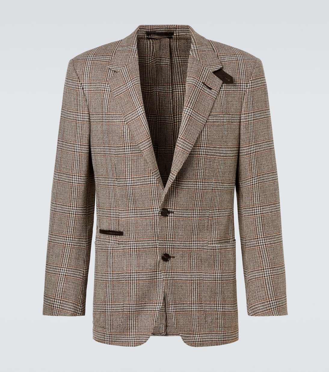 Checked wool and cashmere blazer | Dunhill