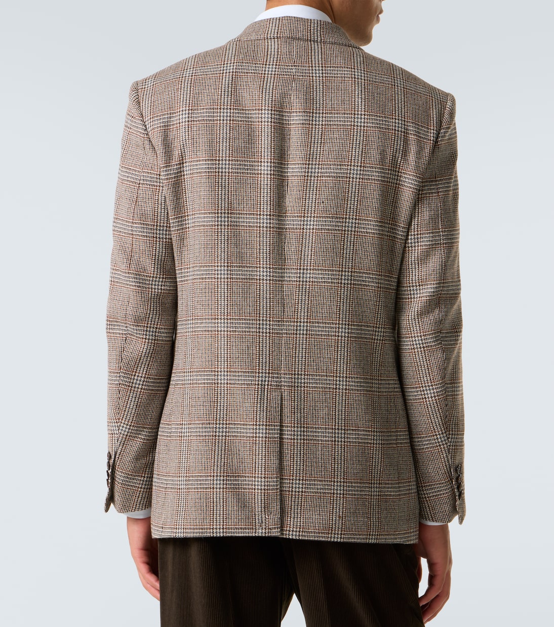 Checked wool and cashmere blazer | Dunhill
