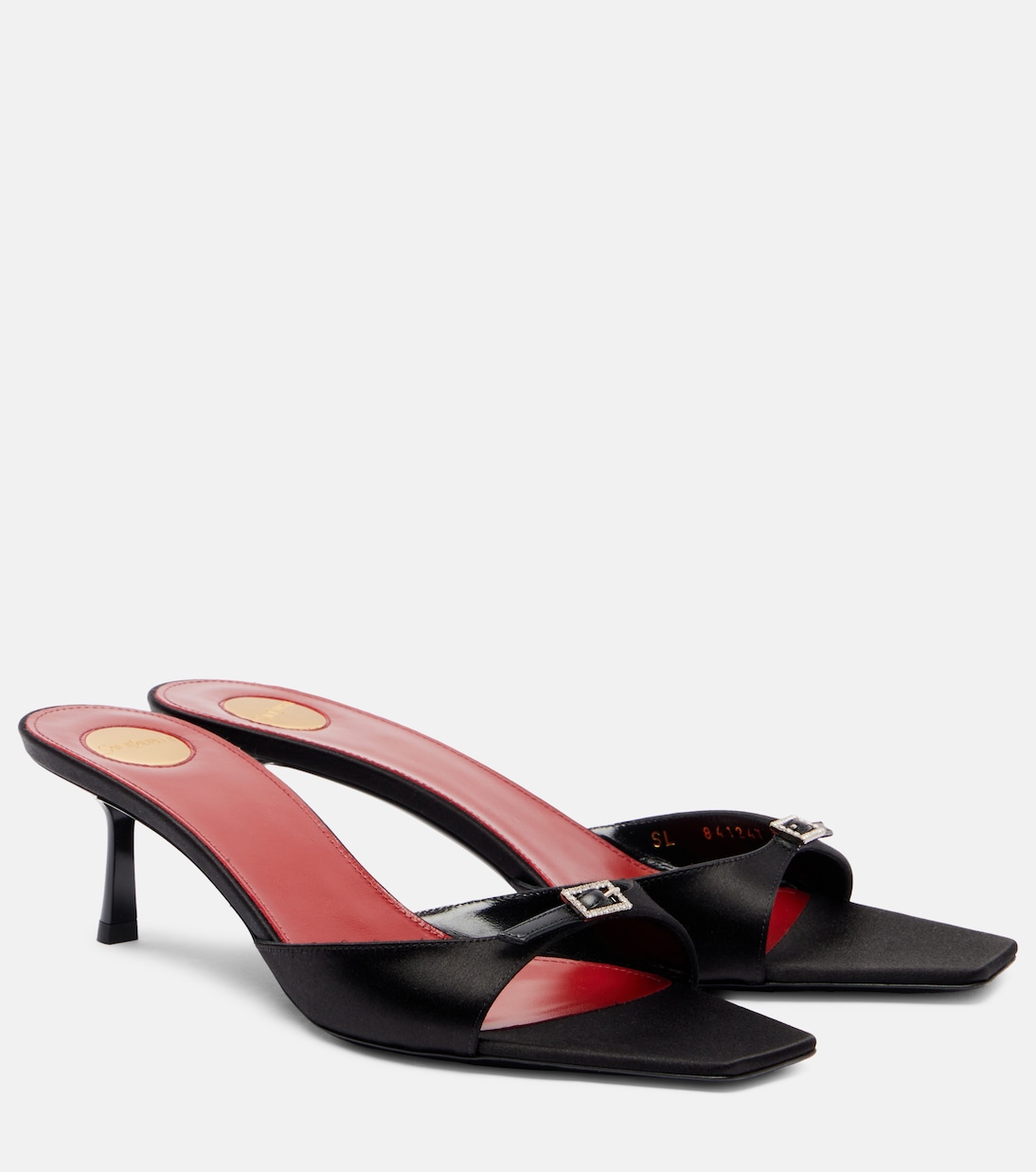 Daisy 50 satin crêpe mules | Saint Laurent