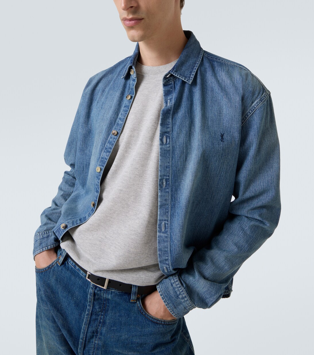 Cassandre cotton-blend T-shirt | Saint Laurent