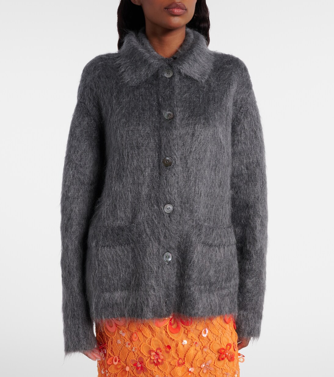 Cardigan aus einem Mohairgemisch | Gucci