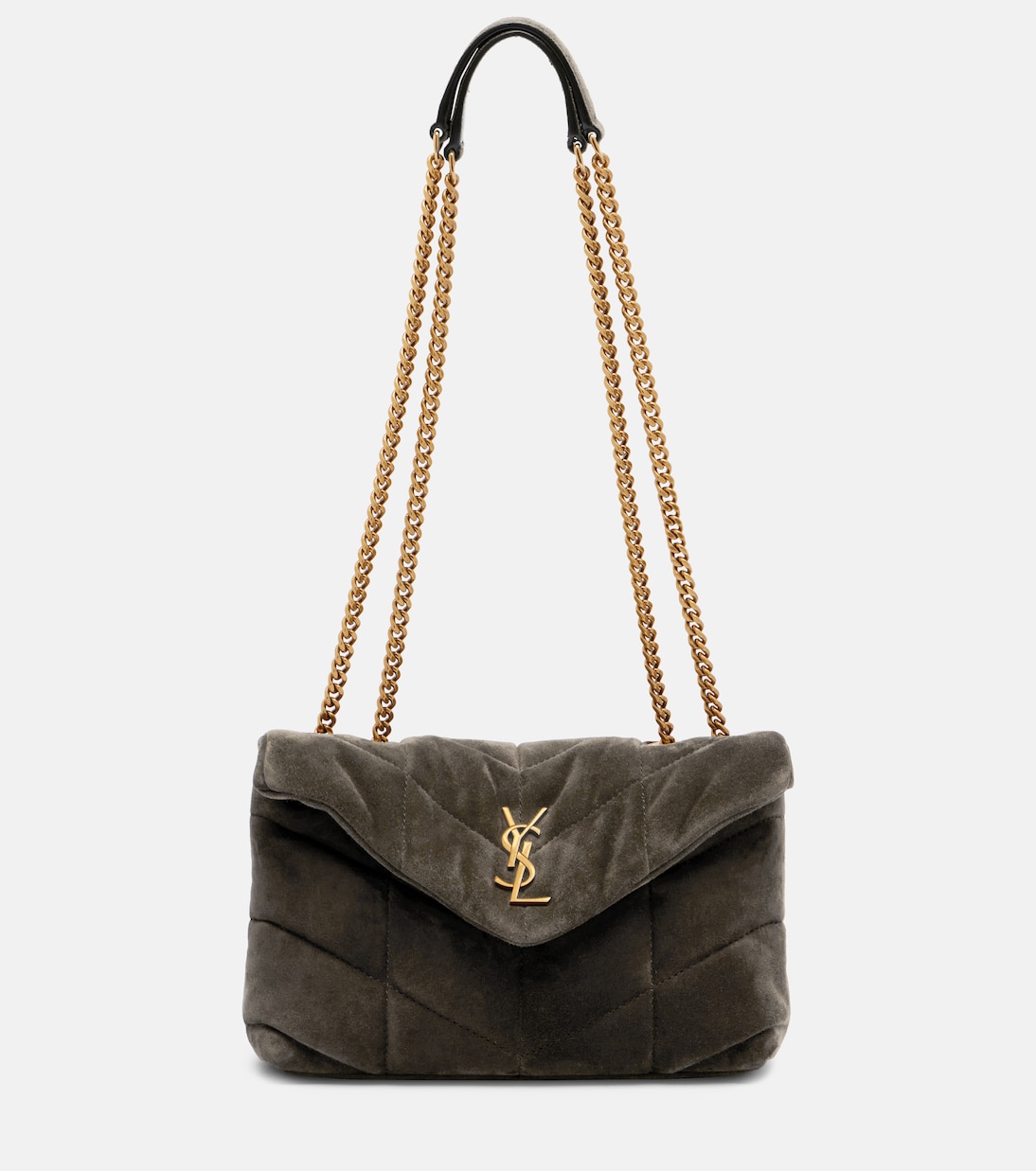 Schultertasche Puffer Toy aus Veloursleder | Saint Laurent