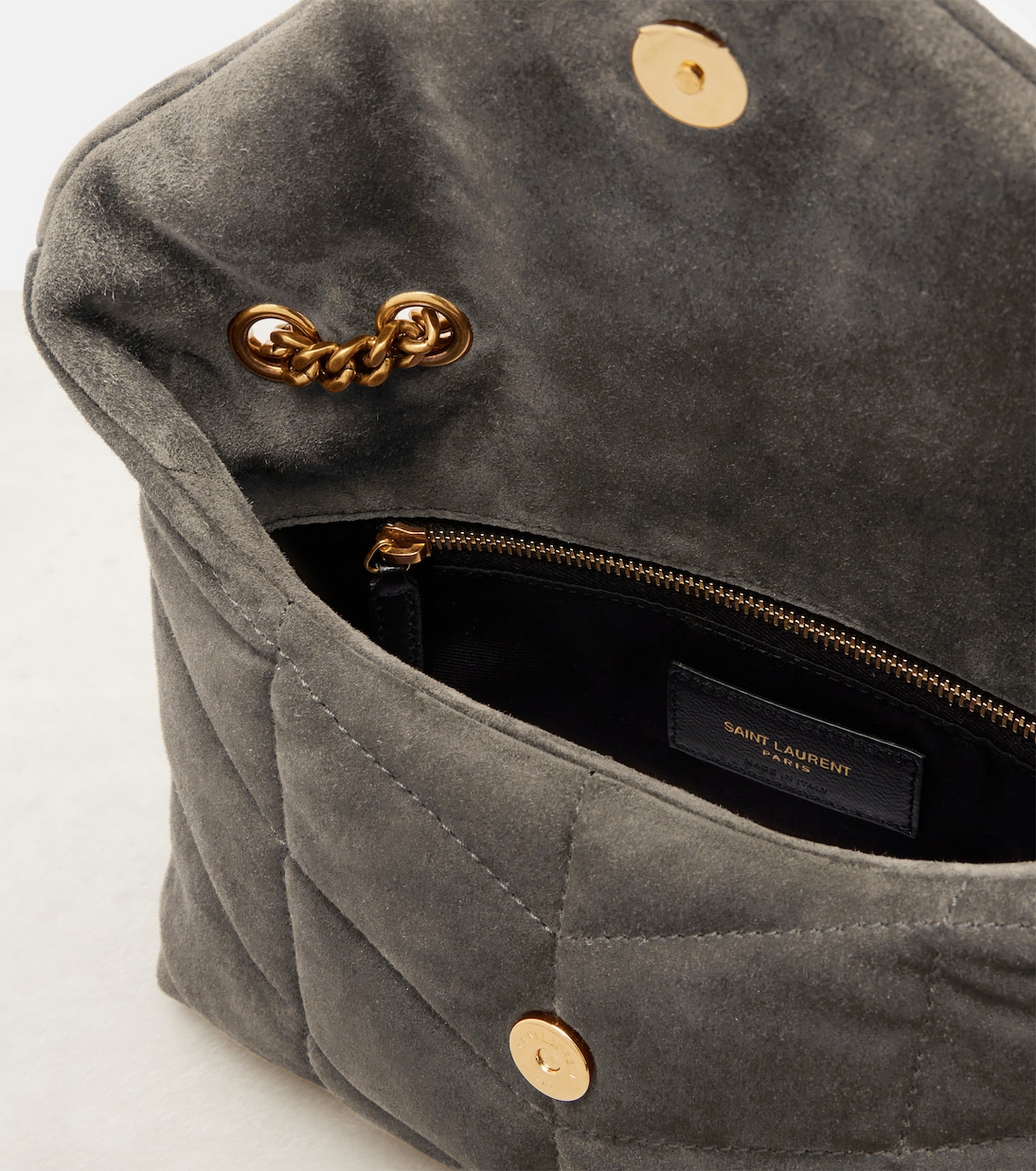 Schultertasche Puffer Toy aus Veloursleder | Saint Laurent