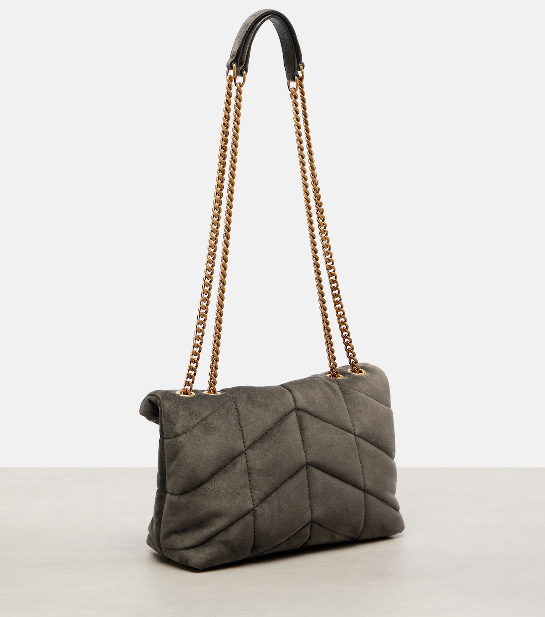 Schultertasche Puffer Toy aus Veloursleder | Saint Laurent
