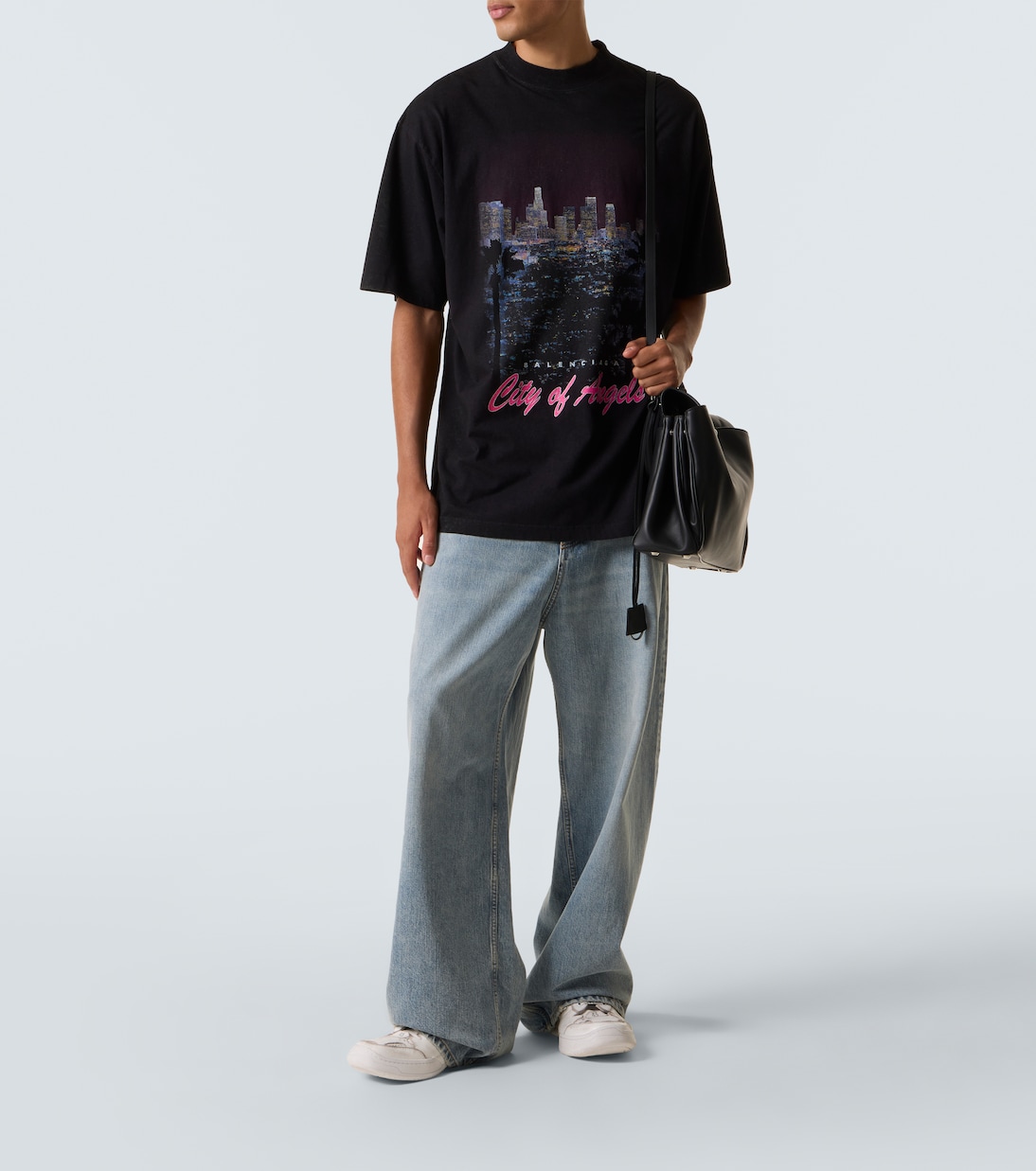 Hamptons 디스트레스드 레더 스니커즈 | Balenciaga