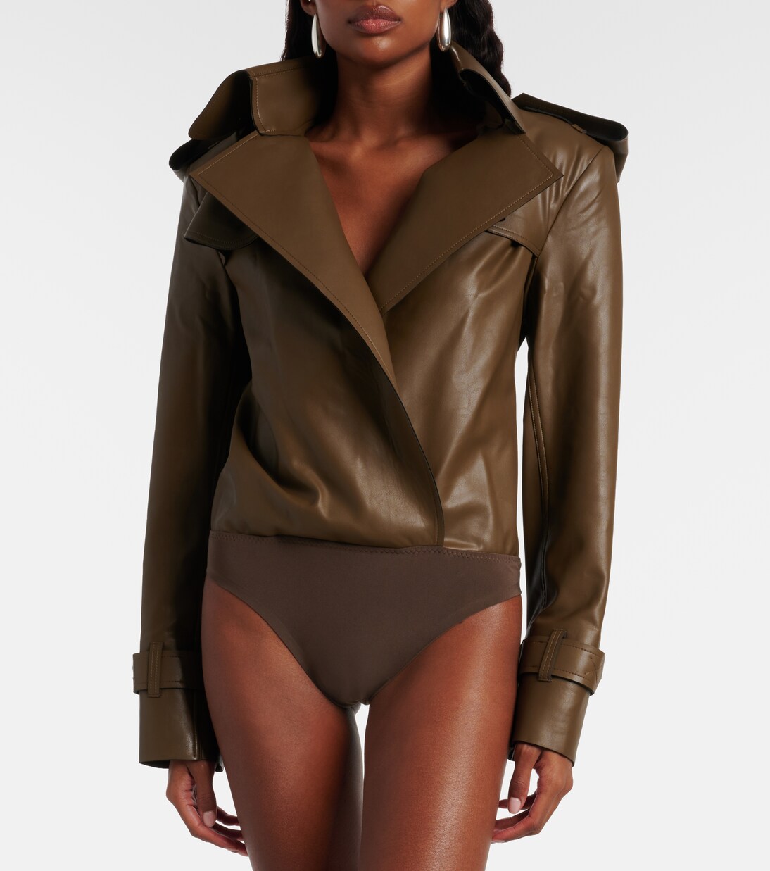 Double-breasted bodysuit | Norma Kamali