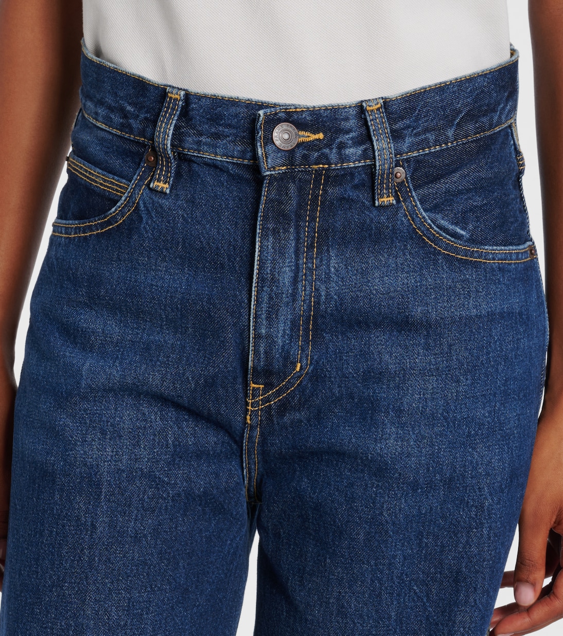 High-Rise Wide-Leg Jeans The Cuffed Wide | Frame
