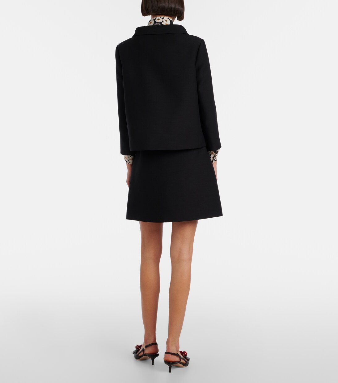 Minirock VGold aus Crepe Couture | Valentino