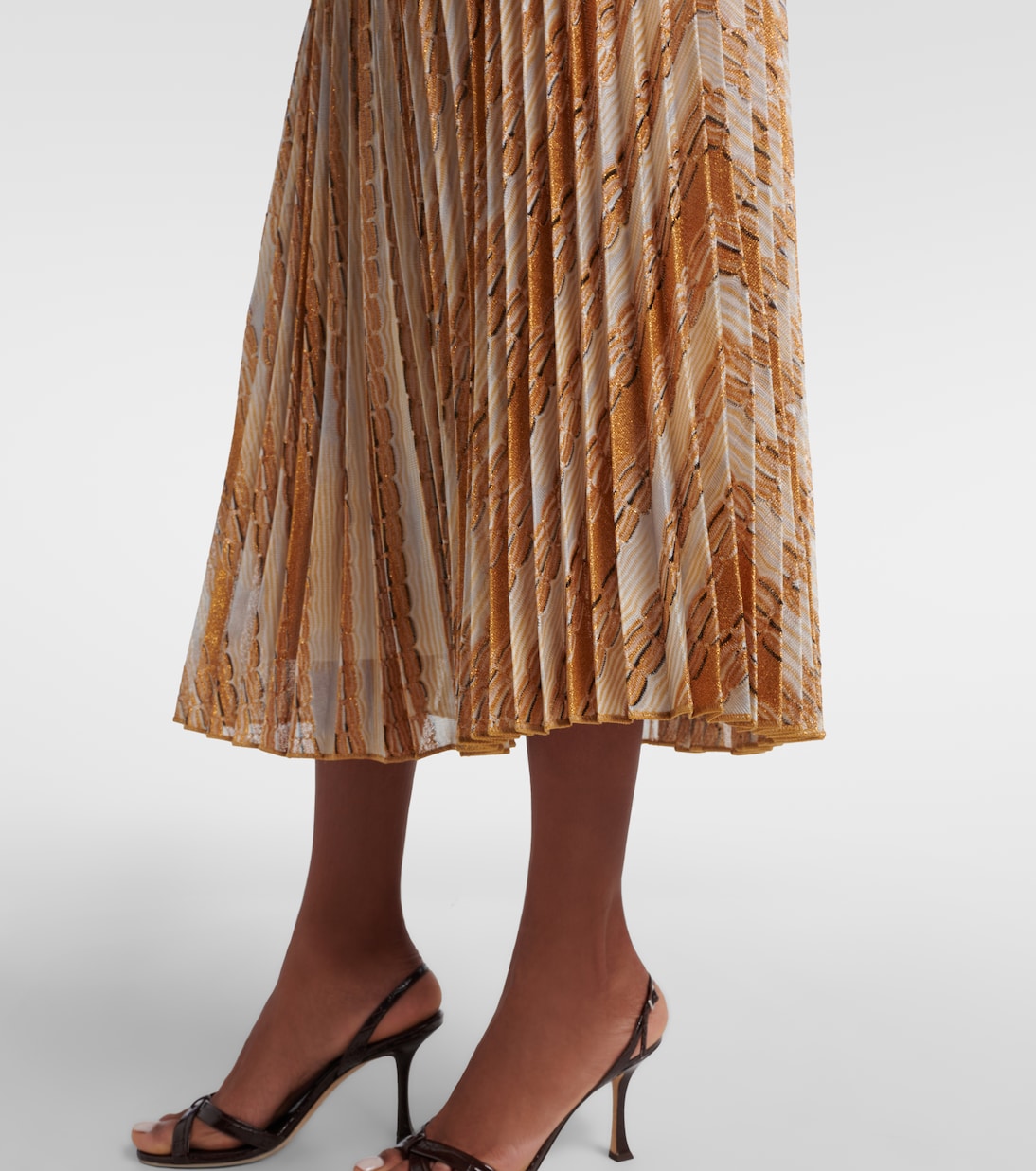 Midirock aus Häkelstrick | Missoni