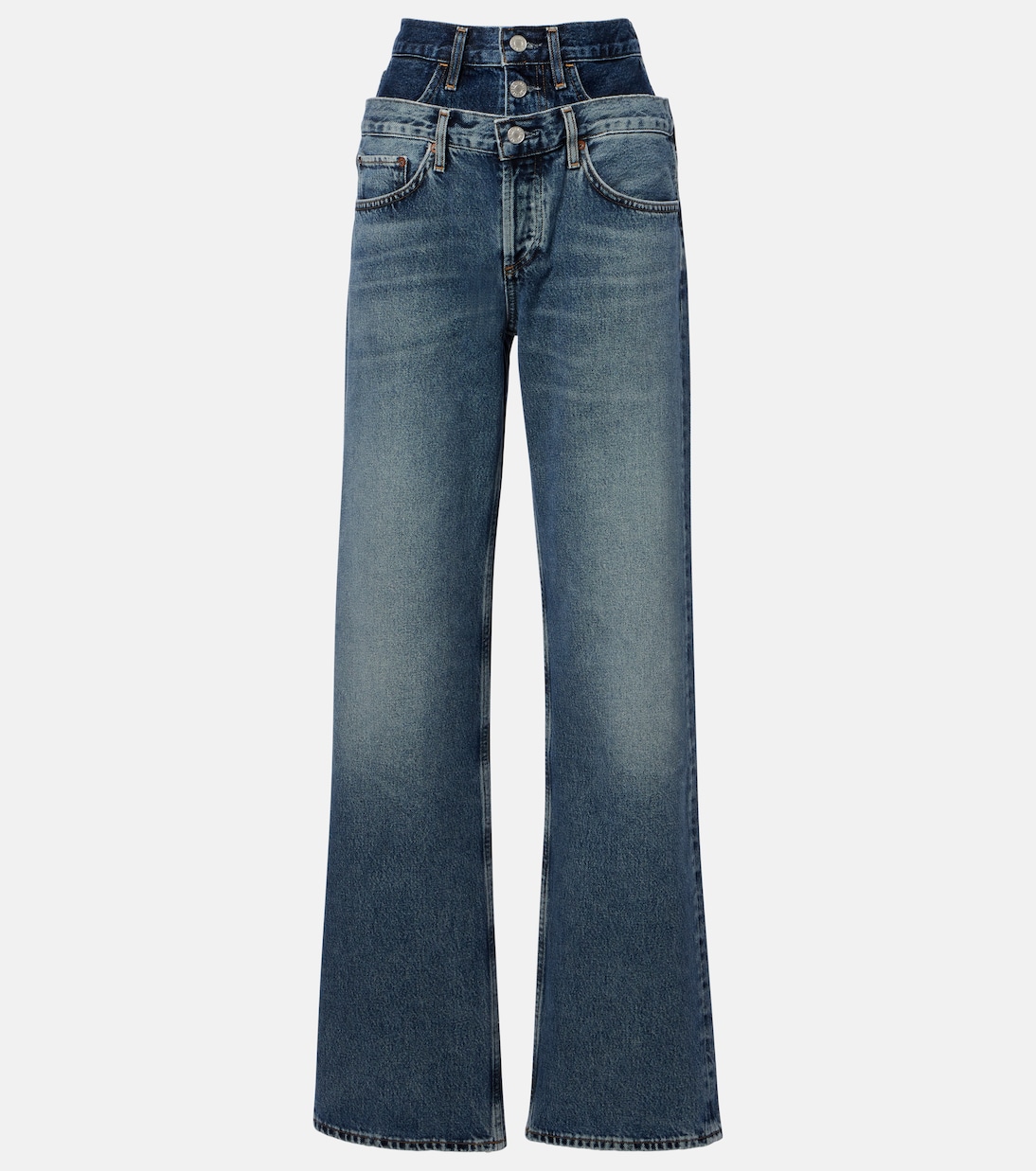 Elson high-rise wide-leg jeans | Agolde