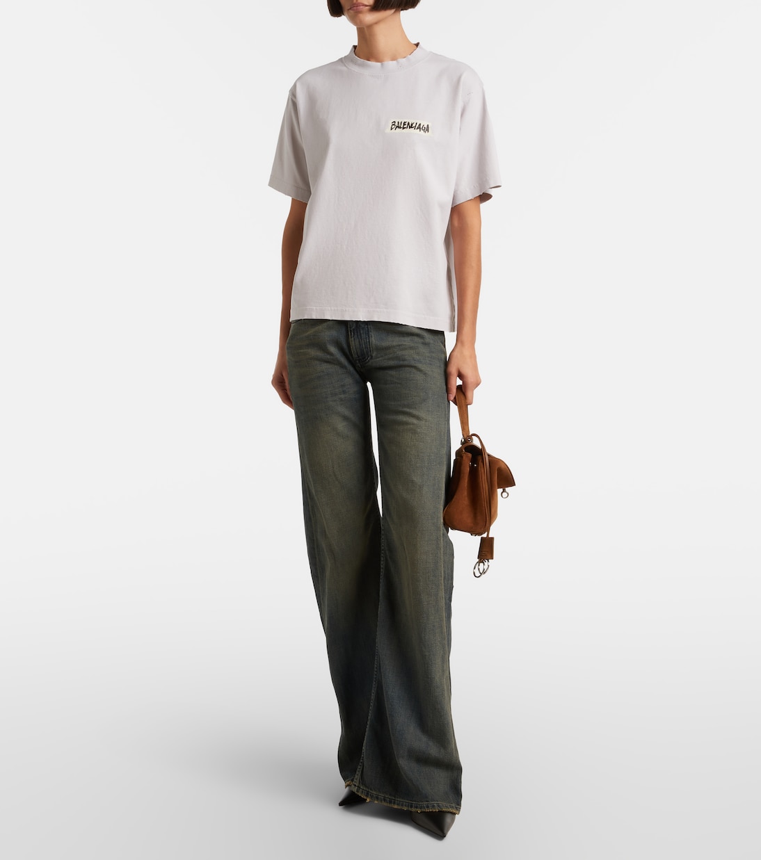 Logo cotton jersey T-shirt  | Balenciaga