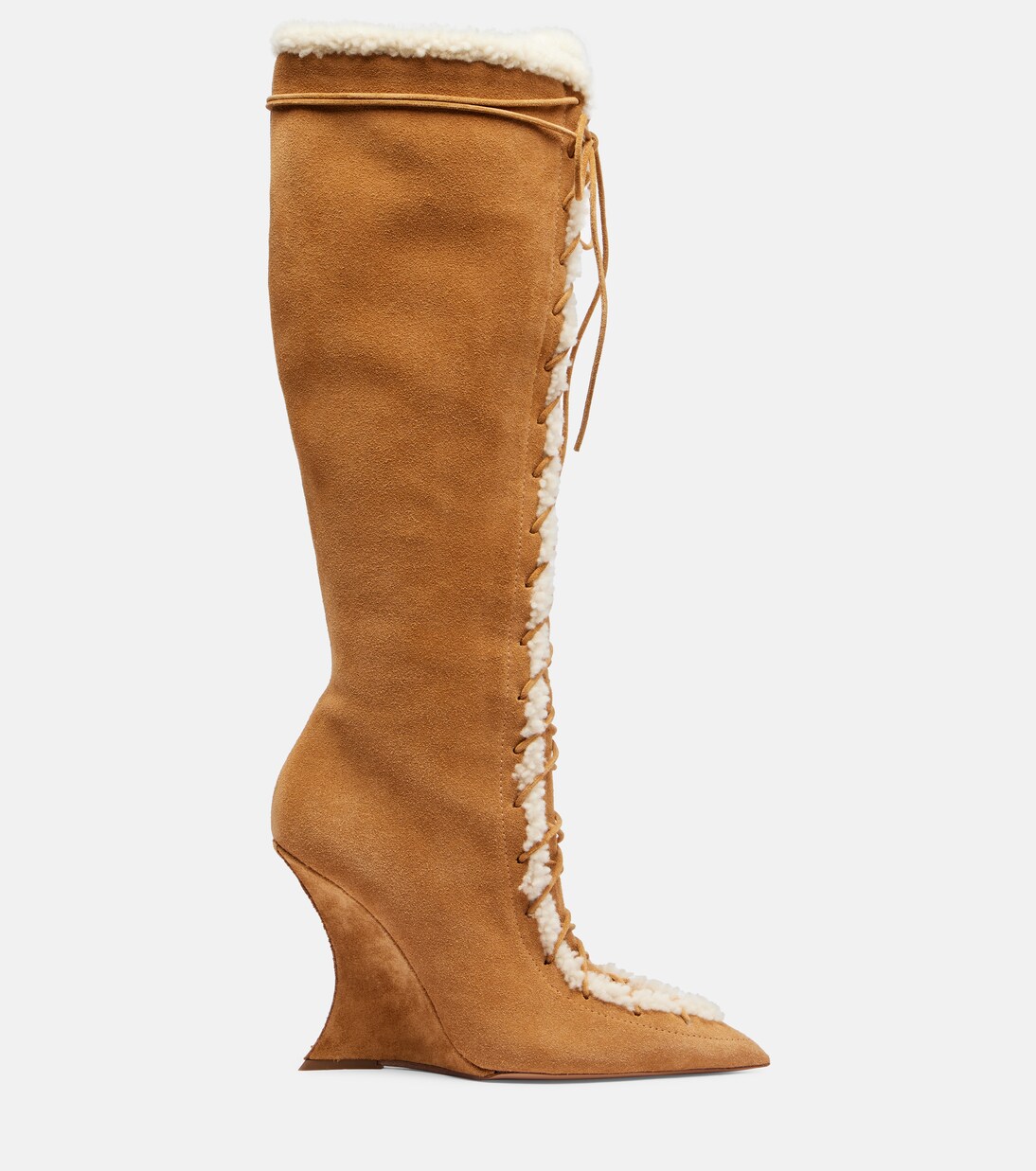 Botas altas Nina 105 de ante con borrego | Paris Texas