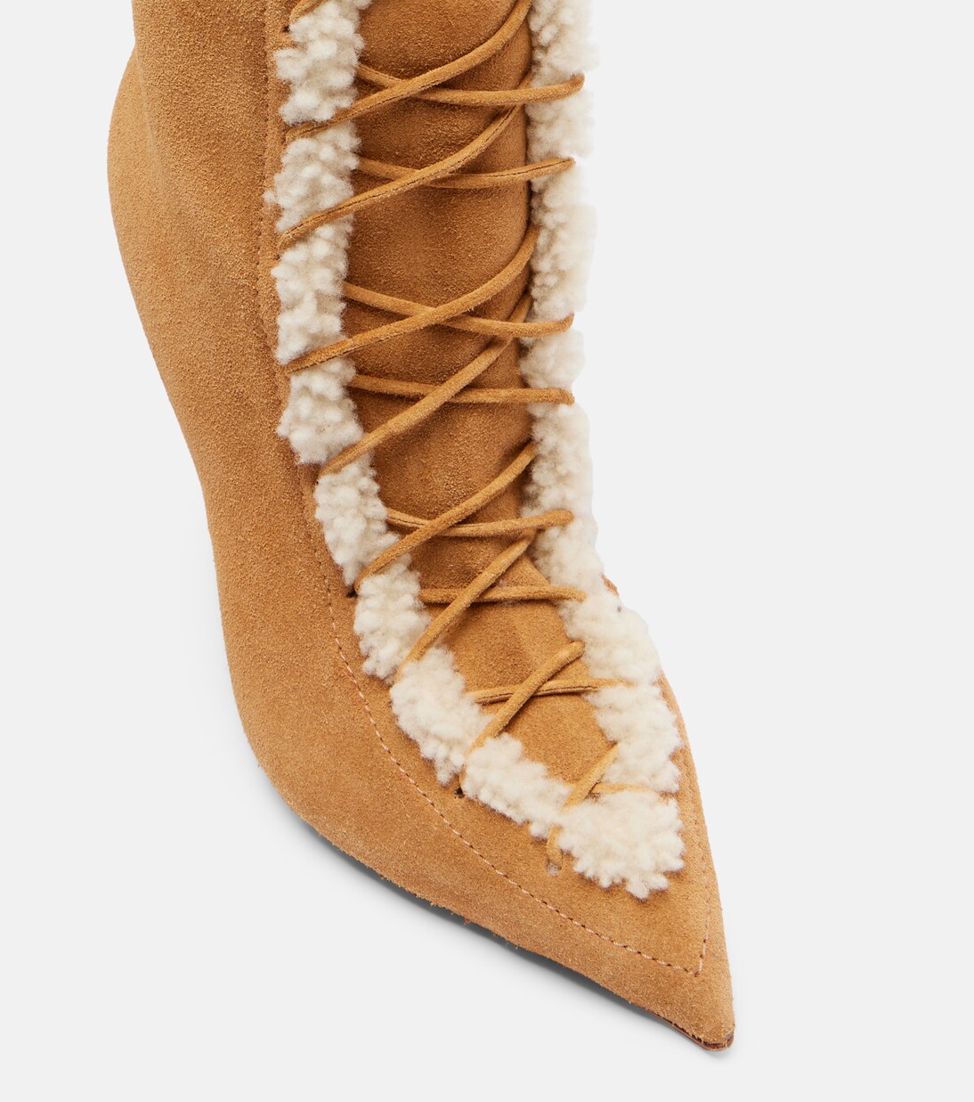 Botas altas Nina 105 de ante con borrego | Paris Texas