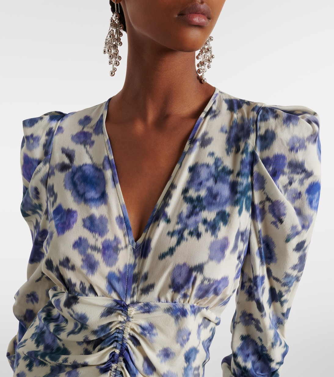 Midikleid Albini aus einem Seidengemisch | Isabel Marant