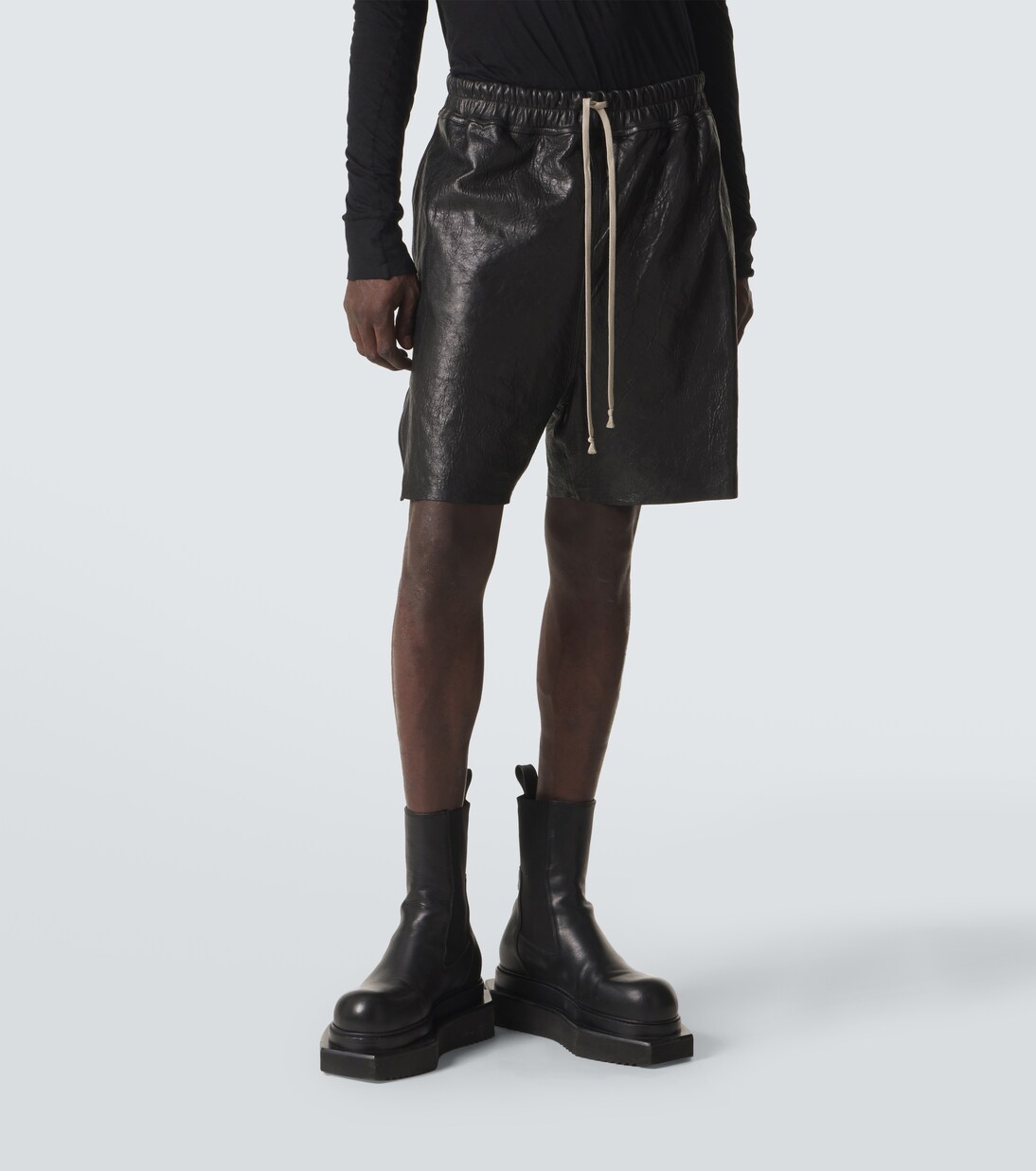 Leather Bermuda shorts | Rick Owens