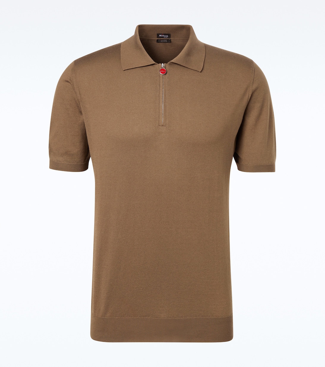 Cotton half-zip polo shirt | Kiton