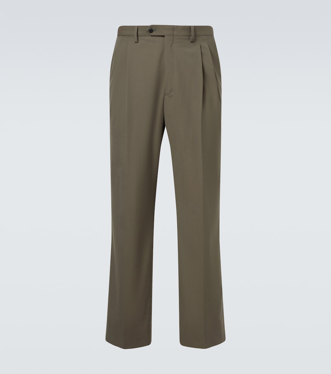 Wool and cotton straight pants | Prada