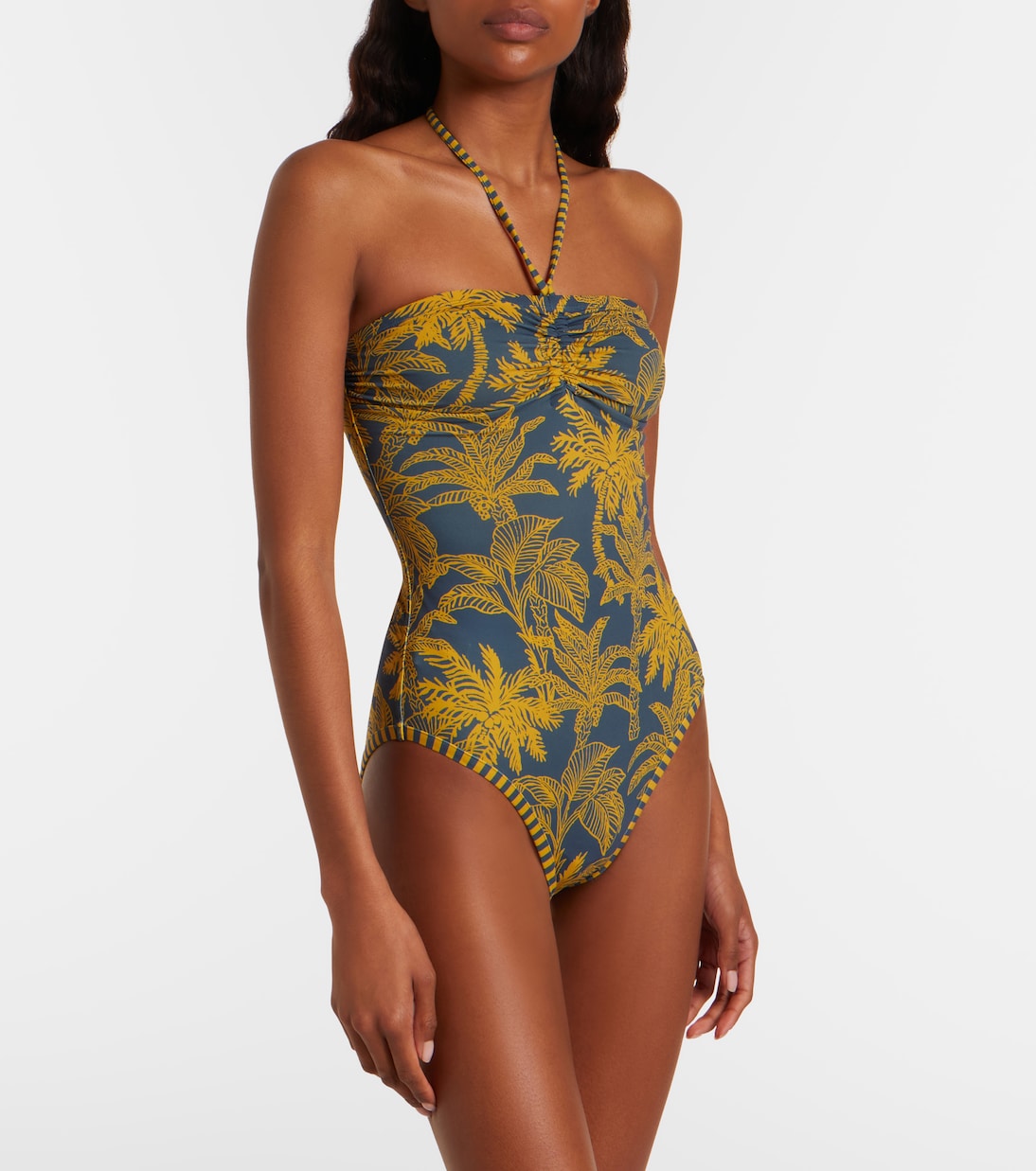 Ailleurs printed halterneck swimsuit | Eres