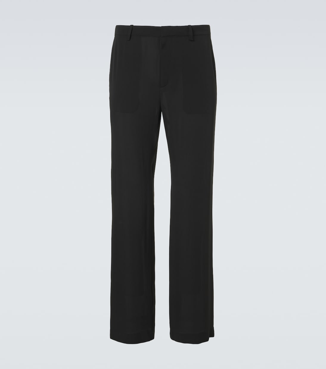 Weite Hose aus Seiden-Georgette | Gucci