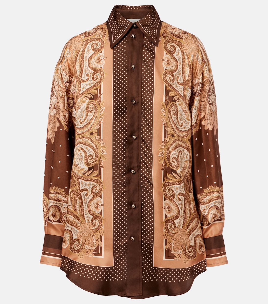 Luna paisley silk shirt | Zimmermann