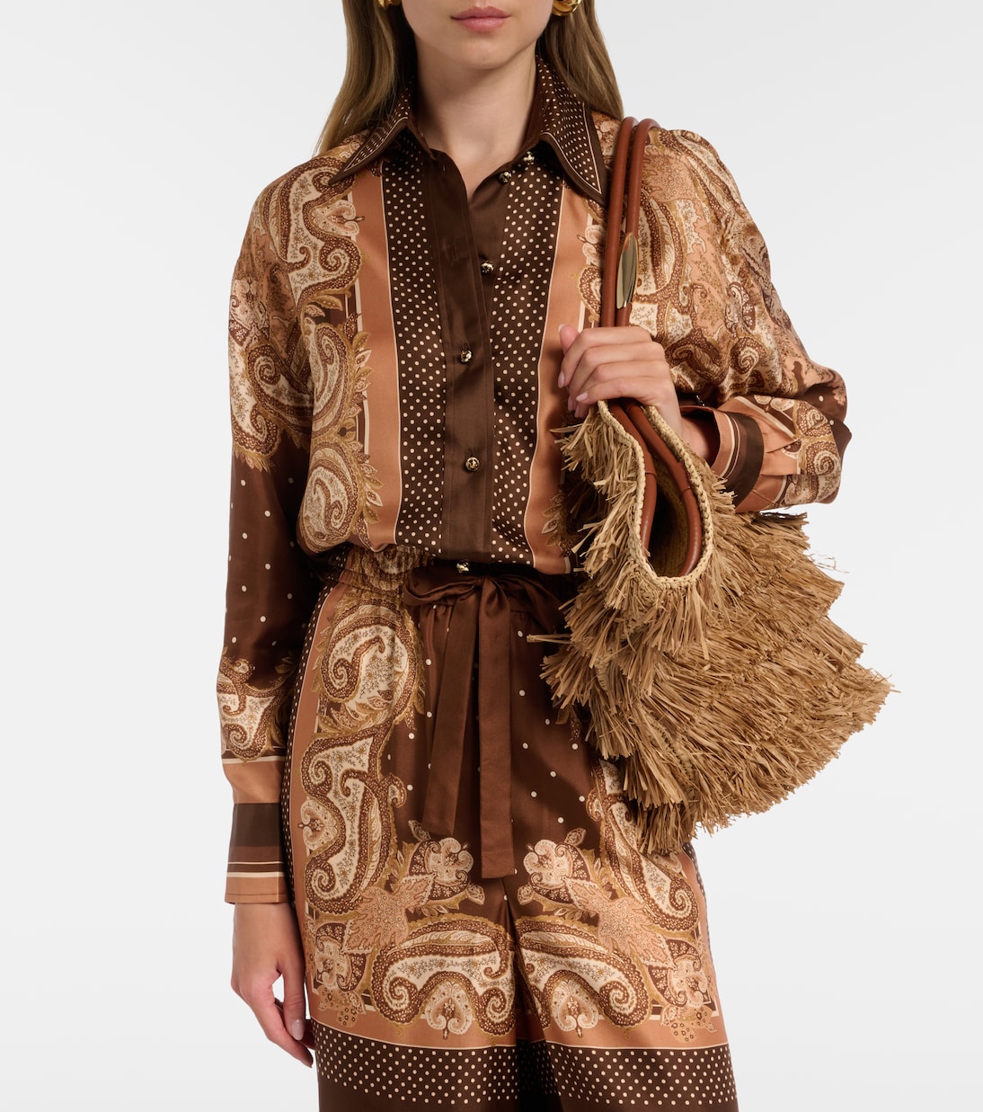 Luna paisley silk shirt | Zimmermann