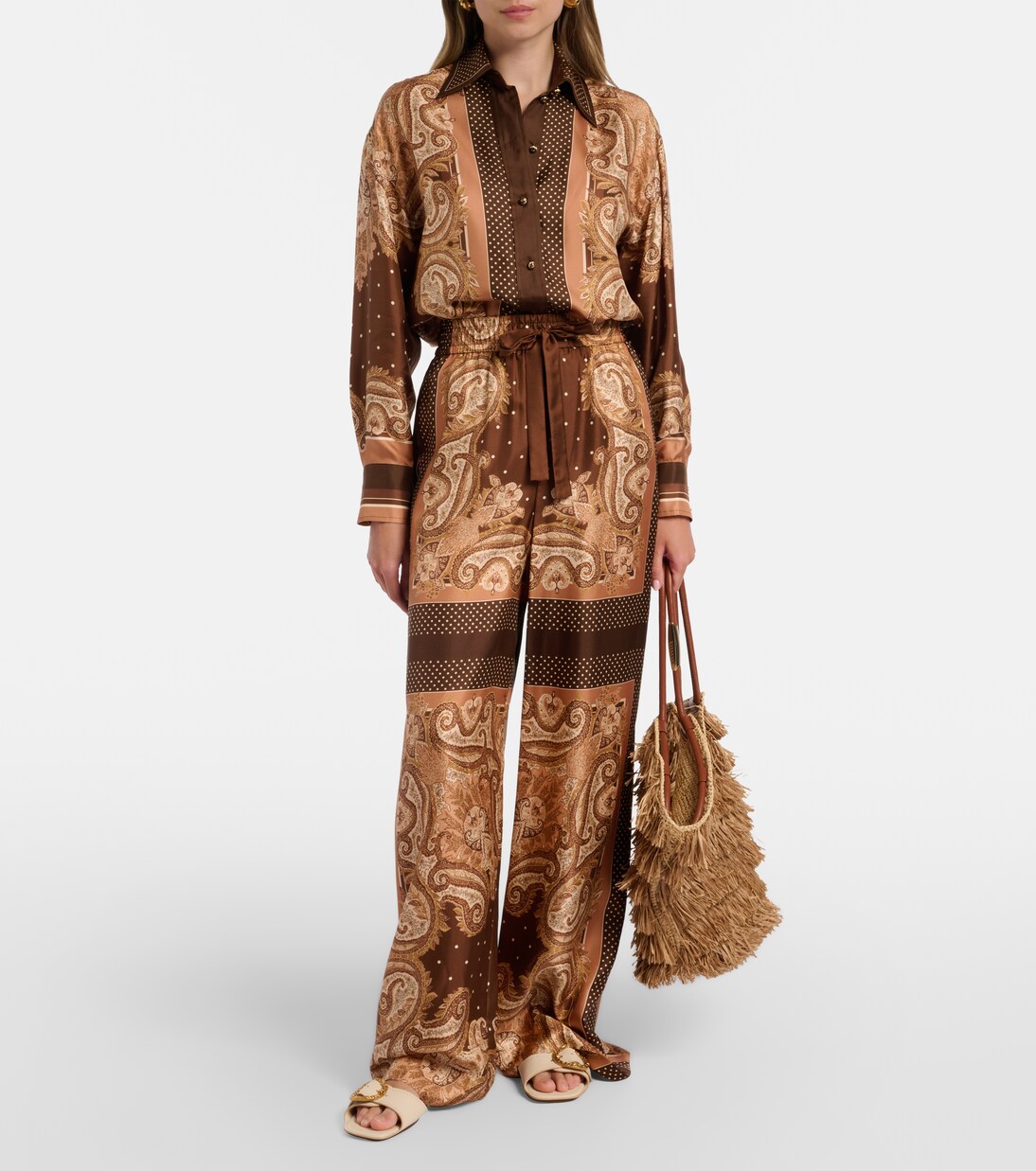 Luna paisley silk shirt | Zimmermann