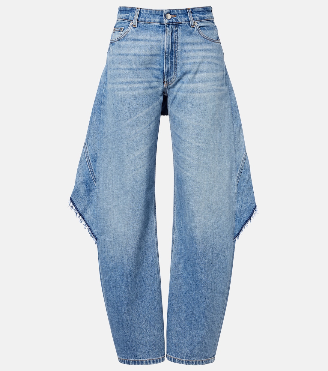 Paneled barrel-leg jeans | Stella McCartney