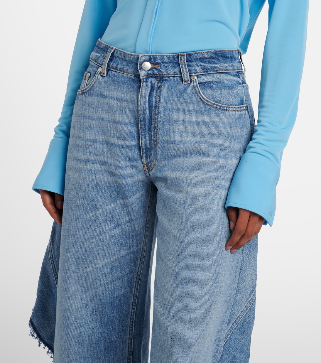 Paneled barrel-leg jeans | Stella McCartney