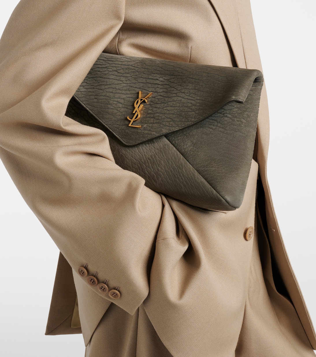 Clutch Cassandre Large aus Leder  | Saint Laurent