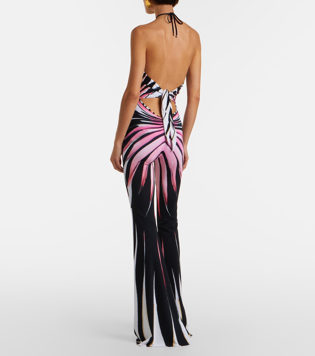 Printed halterneck jumpsuit | Roberto Cavalli