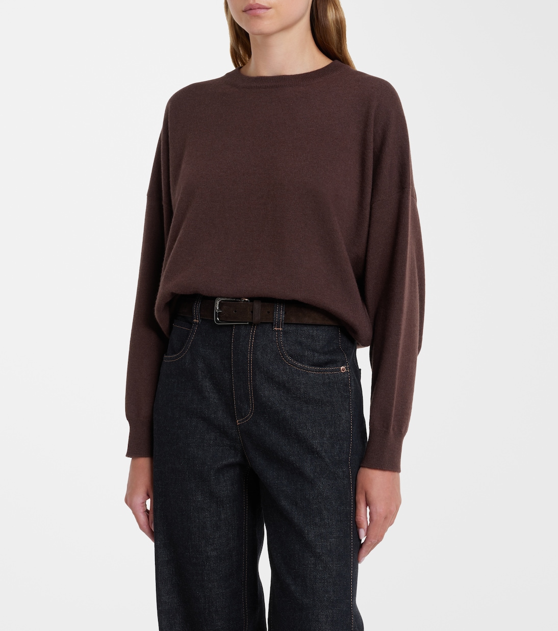 Pullover in cashmere a collo alto | Brunello Cucinelli