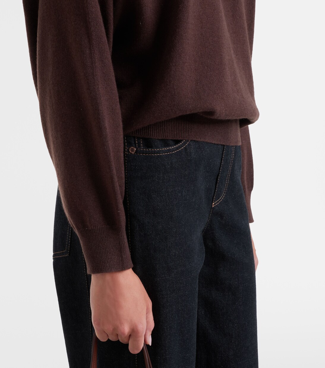 Pullover in cashmere a collo alto | Brunello Cucinelli