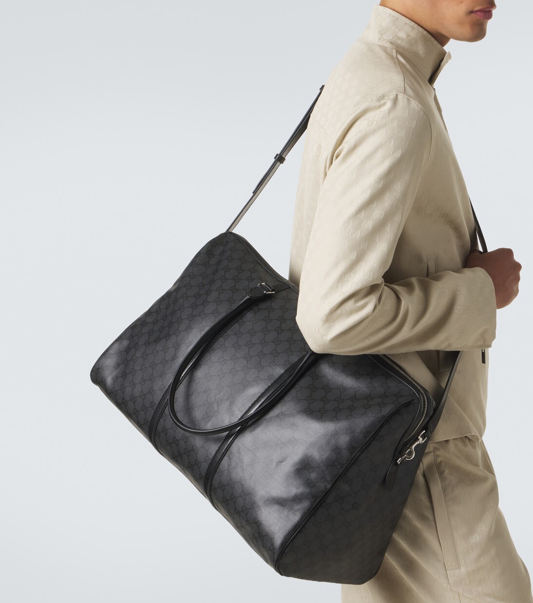 Weekender GG aus Canvas mit Leder | Gucci