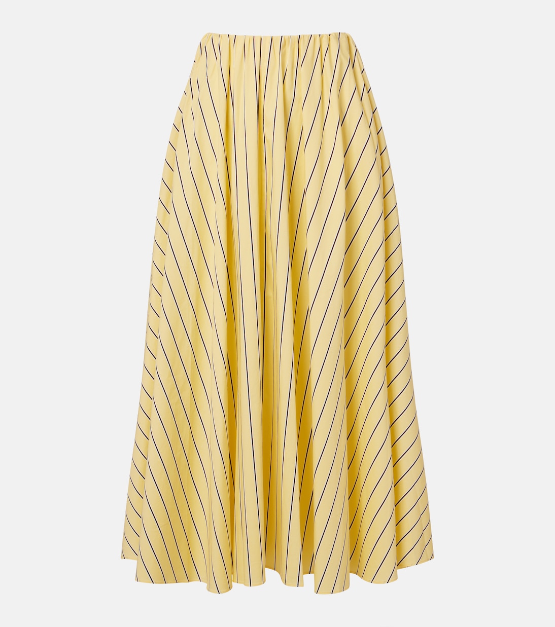 Milano striped cotton maxi skirt | Staud