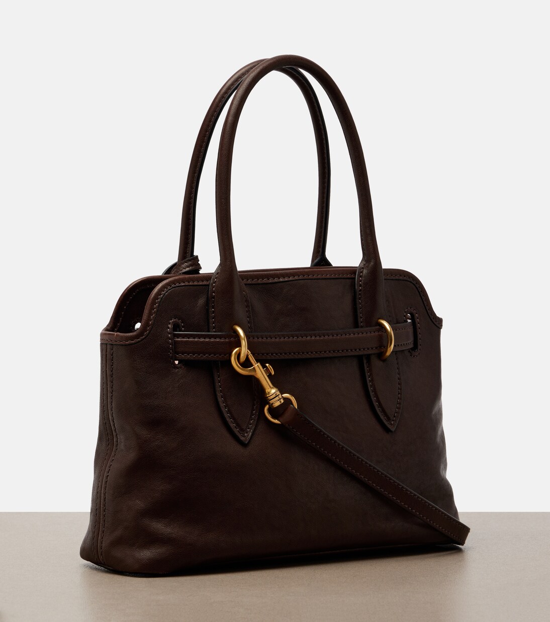 Aventure leather shoulder bag | Miu Miu